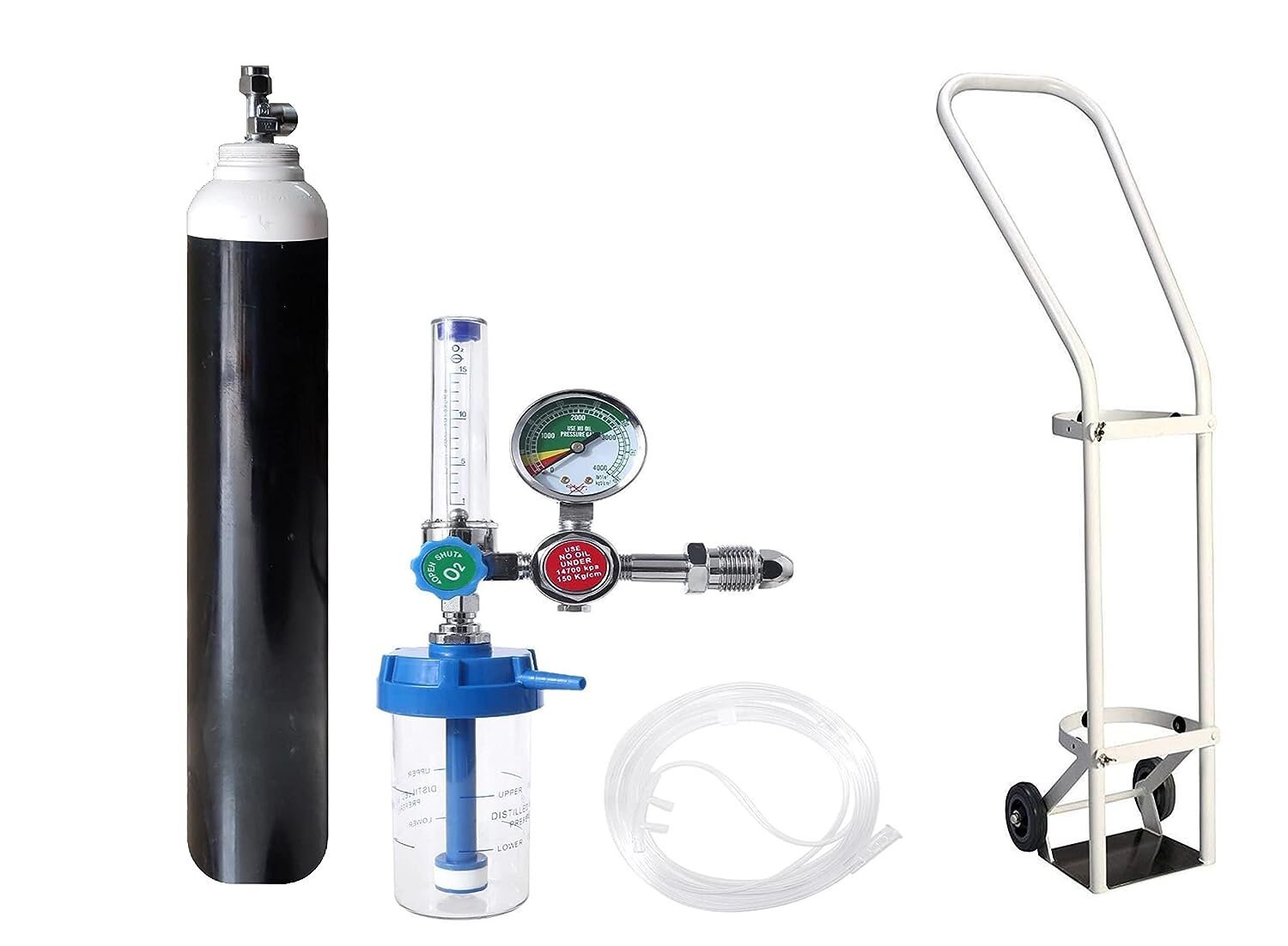 Oxygen Cylinder And Regulator